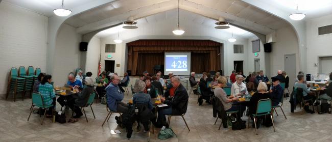 12 tables in play at the BridgeMojo game